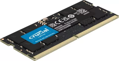 Photo de Barrette mémoire SODIMM DDR5 16Go Crucial 5600Mhz CL44 Version OEM (Tray)