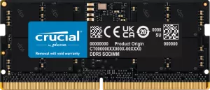 Photo de Barrette mémoire SODIMM DDR5 16Go Crucial PC5-38400 (4800 Mhz) (Noir)