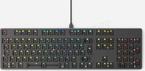 Photo de Base de clavier mécanique Glorious PC Gaming Race GMMK Full-Size ISO - 105 touches RGB (Noir)