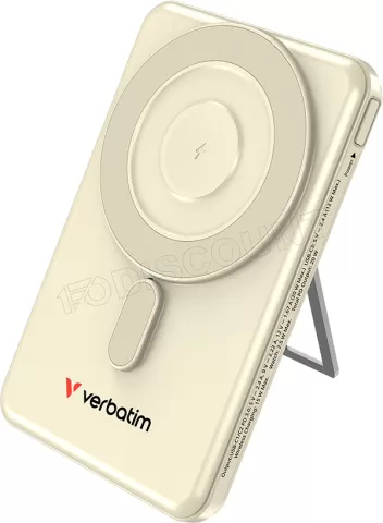 Photo de Batterie externe magnétique Verbatim Charge'n'Go + 2x USB-C - 5000mAh (Or)