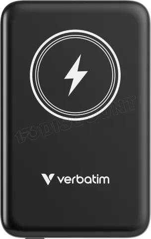 Photo de Batterie externe sans fil magnétique Verbatim Charge'N'Go - 10000 mAh (Noir)
