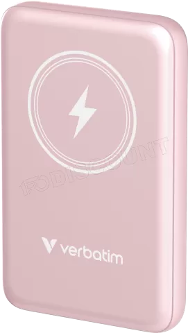 Photo de Batterie externe sans fil magnétique Verbatim Charge'N'Go - 10000 mAh (Rose)