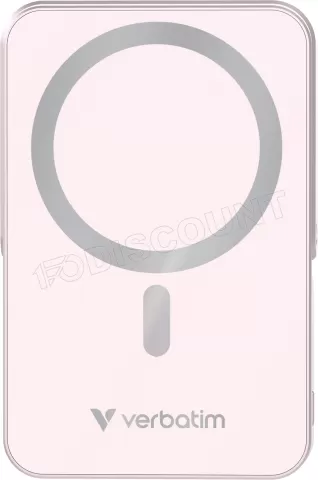 Photo de Batterie externe sans fil magnétique Verbatim Charge'n'Go 10000mAh (Rose)