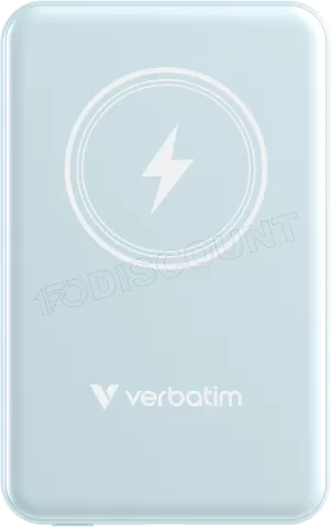 Photo de Batterie externe sans fil magnétique Verbatim Charge'n'Go - 5000mAh (Bleu)