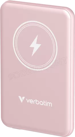 Photo de Batterie externe sans fil magnétique Verbatim Charge'n'Go - 5000mAh (Rose)
