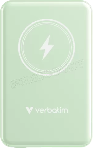 Photo de Batterie externe sans fil magnétique Verbatim Charge'n'Go - 5000mAh (Vert)