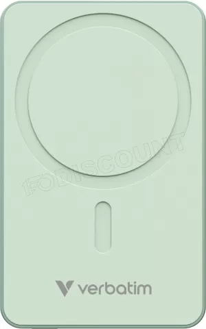 Photo de Batterie externe sans fil magnétique Verbatim Charge'N'Go Essentials - 10000mAh (Vert)