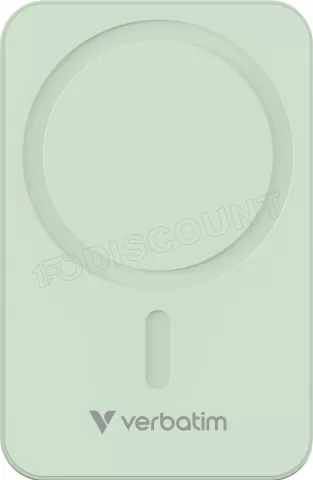 Photo de Batterie externe sans fil magnétique Verbatim Charge'n'Go Essentials - 20000mAh (Vert)