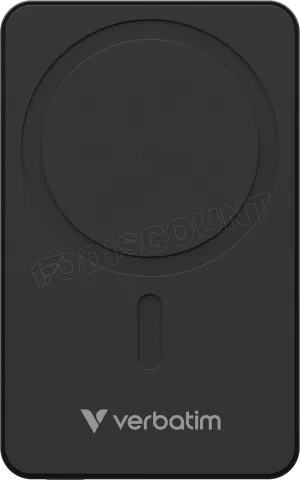 Photo de Batterie externe sans fil magnétique Verbatim Charge'n'Go Essentials - 5000mAh (Noir)