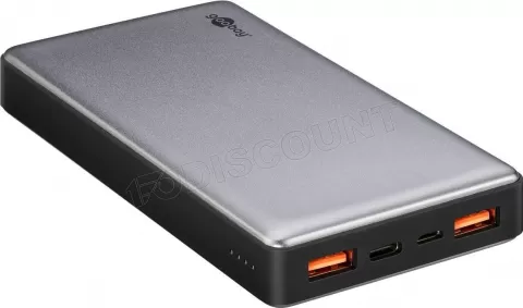 Photo de Batterie externe USB-A/C Goobay QC3.0 - 20000mAh (Gris)