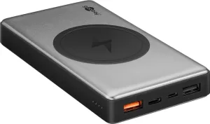 Photo de Batterie externe USB-A/C/Induction Goobay QC3.0 - 10000mAh (Gris)