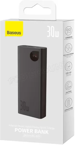 Photo de Batterie externe USB Baseus Adaman - 20000mAh 30W (Noir)