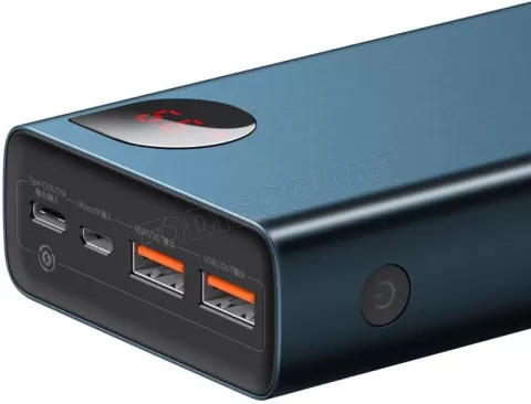 Photo de Batterie externe USB Baseus Adaman - 20000mAh 65W (Bleu)