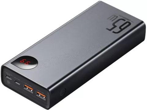 Photo de Batterie externe USB Baseus Adaman - 20000mAh 65W (Noir)