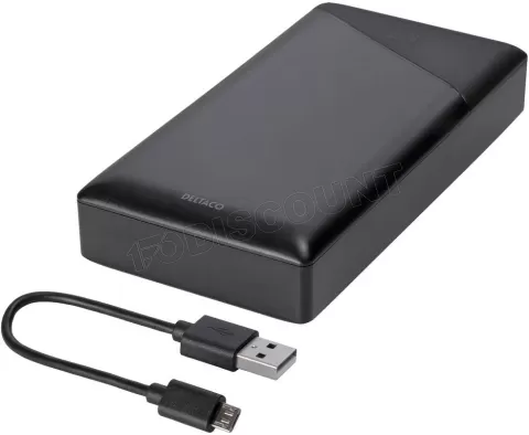 Photo de Batterie externe USB Deltaco - 20000mAh (Noir)