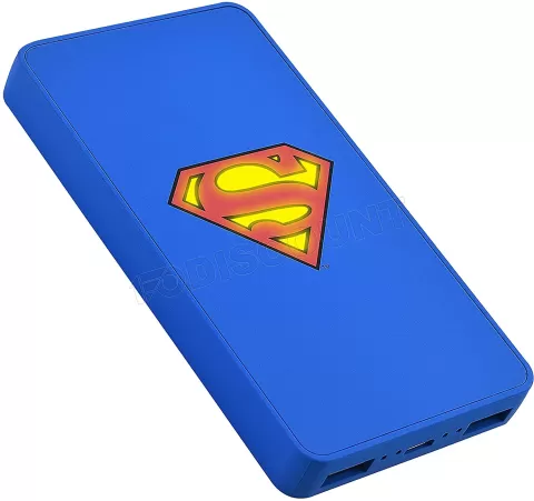 Photo de Batterie externe USB Emtec Essentials SuperMan - 5000mAh (Bleu)