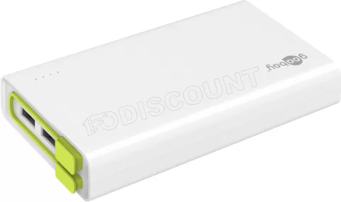 Photo de Batterie externe USB Goobay - 20000mAh (Blanc/Vert)