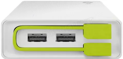Photo de Batterie externe USB Goobay - 20000mAh (Blanc/Vert)