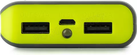 Photo de Batterie externe USB NGS Powerpump - 6600mAh (Gris/Jaune)