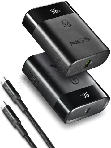 Photo de Batterie externe USB NGS Twix 10 - 10000mAh (Noir)