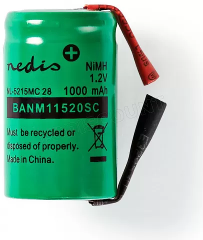 Batterie rechargeable HQ Nimh-520 (1 cellule) 1,2V - 1000mAh à prix bas