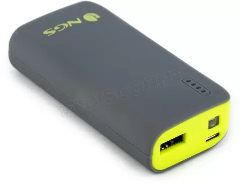 Photo de Batterie USB portable NGS Powerpump 4000 mAh pour smartphones (Gris/Jaune)