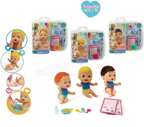 Photo de Bébé Cicciobello Amicicci Set Repas avec accessoires 10cm (Modèle aléatoire)