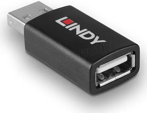 Photo de Bloqueur de données USB 2.0 Lindy (Noir)