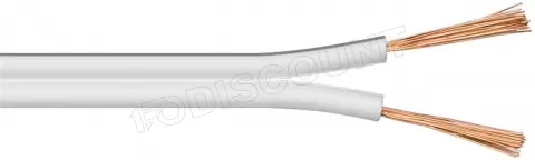 Photo de Bobine de câble haut-parleur Goobay 2x 2,5 mm² 100m (Blanc)