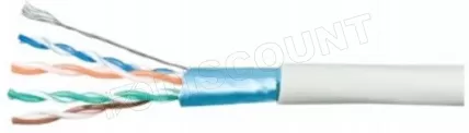 Photo de Bobine de câble réseau RJ45 Catégorie 6A (F/UTP) Multibrin 500m (Gris)