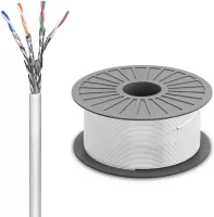 Photo de Bobine de câble réseau RJ45 Goobay Catégorie 6 SSTP (S/FTP) Monobrin 100m (Gris)