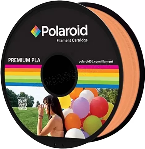 Photo de Bobine de Filament PLA Polaroid Premium 1,75mm - 1Kg (Orange)