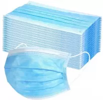 Photo de Boite de 50 masques jetables (Bleu)