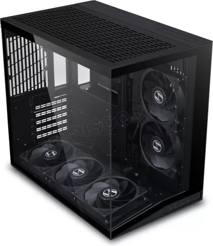 Photo de Boitier Cube ATX Lian-Li O11 Dynamic Mini Flow V2 avec panneau vitré (Noir)