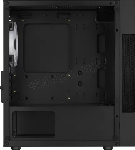 Photo de Boitier Cube Micro ATX AeroCool Atomic Lite RGB avec panneau vitré (Noir)