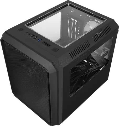 Photo de Boitier Cube Micro ATX iTek QBO 8 Evo RGB avec fenêtre (Noir)