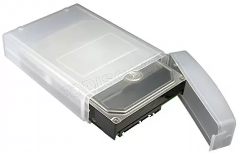 Boitier de protection Icy Box pour disque dur 3.5 (Transparent) à prix bas