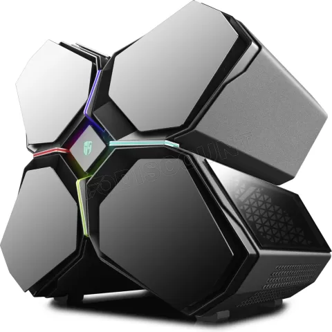 Photo de Boitier E-ATX Deepcool Quadstellar RGB avec panneaux vitrés (Noir)
