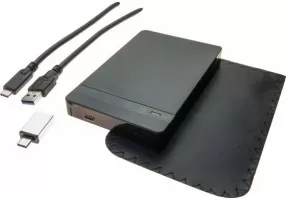 Photo de Boitier externe Dexlan USB 3.1 Type C - 2"1/2 S-ATA (Noir)