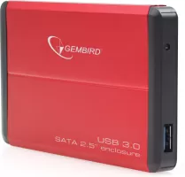 Photo de Boitier externe Gembird EE2-U3S-2-!r USB 3.0 - 2"1/2 S-ATA (Rouge)