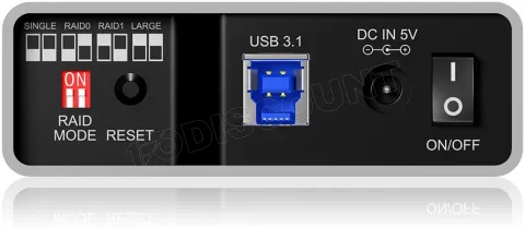 Photo de Boitier externe Icy Box IB-RD2253-U31 USB 3.1 - 2x2.5" S-ATA (fonction RAID)