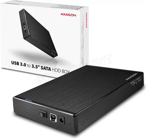 Photo de Boitier externe USB 3.0 Axagon Aline EE35-XA3 - S-ATA 3,5" (Noir)