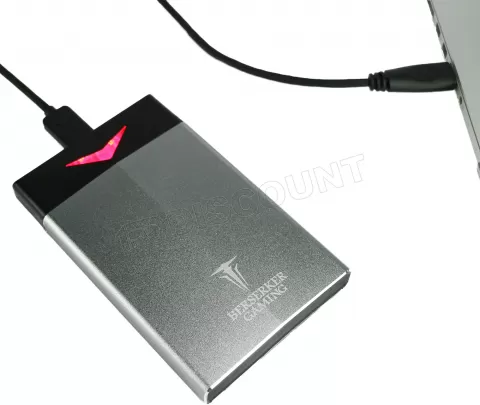 Photo de Boitier externe USB 3.0 Berserker Gaming Goths - S-ATA 2,5" (Gris)