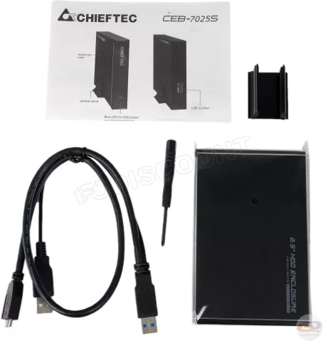 Photo de Boitier externe USB 3.0 Chieftec CEB-7025S - S-ATA 2,5" (Noir)