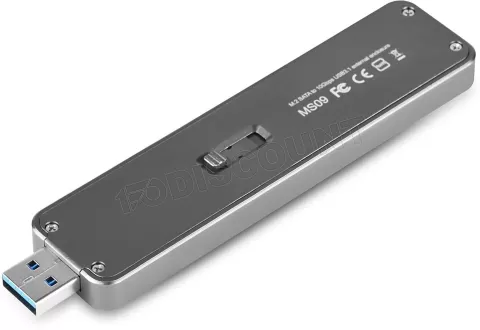 Photo de Boitier externe USB 3.0 Silverstone MS09 - S-ATA M.2 (Argent)
