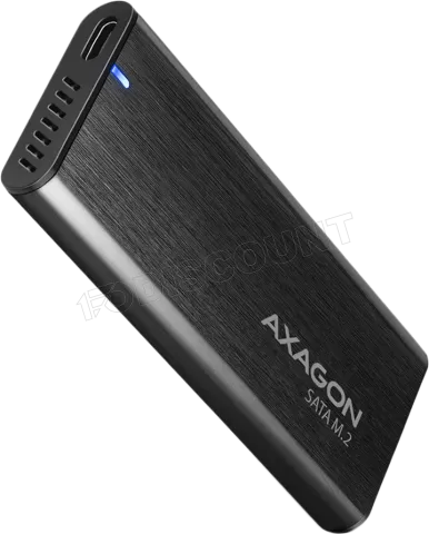 Photo de Boitier externe USB 3.2 Axagon EEM2-SBC - S-ATA M.2 Type 2280 (Noir)
