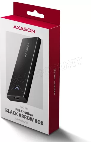 Photo de Boitier externe USB 3.2 Axagon EEM2-UB2 - NVMe M.2 Type 2280 (Noir)