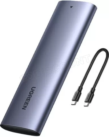 Photo de Boitier externe USB-C 3.1 Ugreen - NVMe M.2 Type 2280 (Gris)