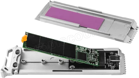 Photo de Boitier externe USB-C 3.2 Cooler Master Oracle Air - NVMe M.2 Type 2280 (Argent)