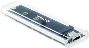Photo de Boitier externe USB-C 3.2 Tooq TQE-2200 - M.2 NVMe Type 2280 (Transparent)